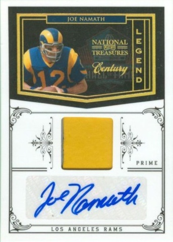 It's not a first for Joe Namath in National Treasures  but it's darn  close - Beckett News