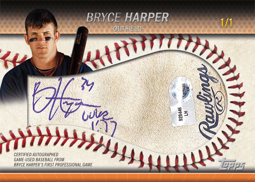 Charitybuzz: 2011 Topps Pro Debut Signed #196 Bryce Harper Rookie Card