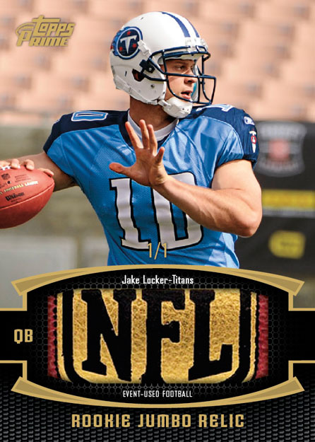 Jake Locker Autographed 2011 Topps Five Star Rookie Card