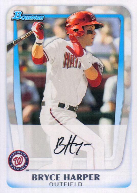 2011 Bowman Chrome Prospects Bryce Harper Autograph