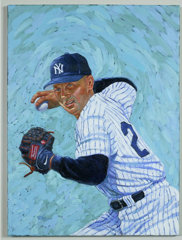 Derek Jeter  Baseball art, Derek jeter, Sports art