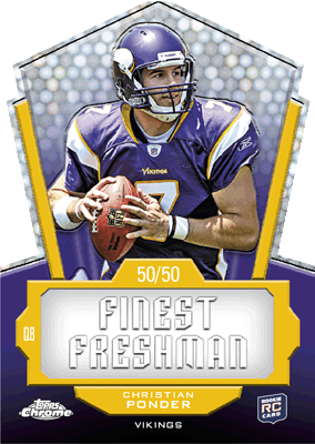 Christian Ponder Topps Chrome Rookie Card