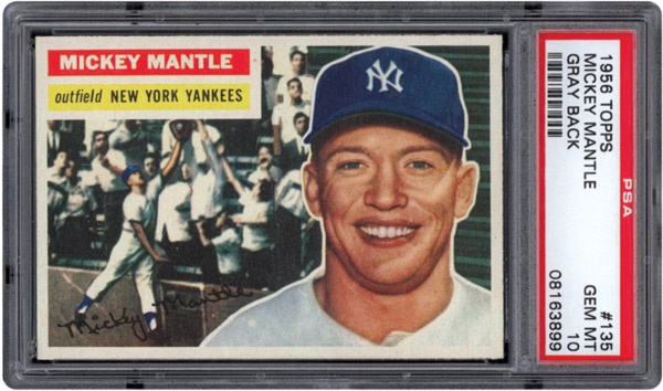 1953 Topps Baseball Mickey Mantle 2nd Year Card #82 PSA Graded 1 Poor  Condition