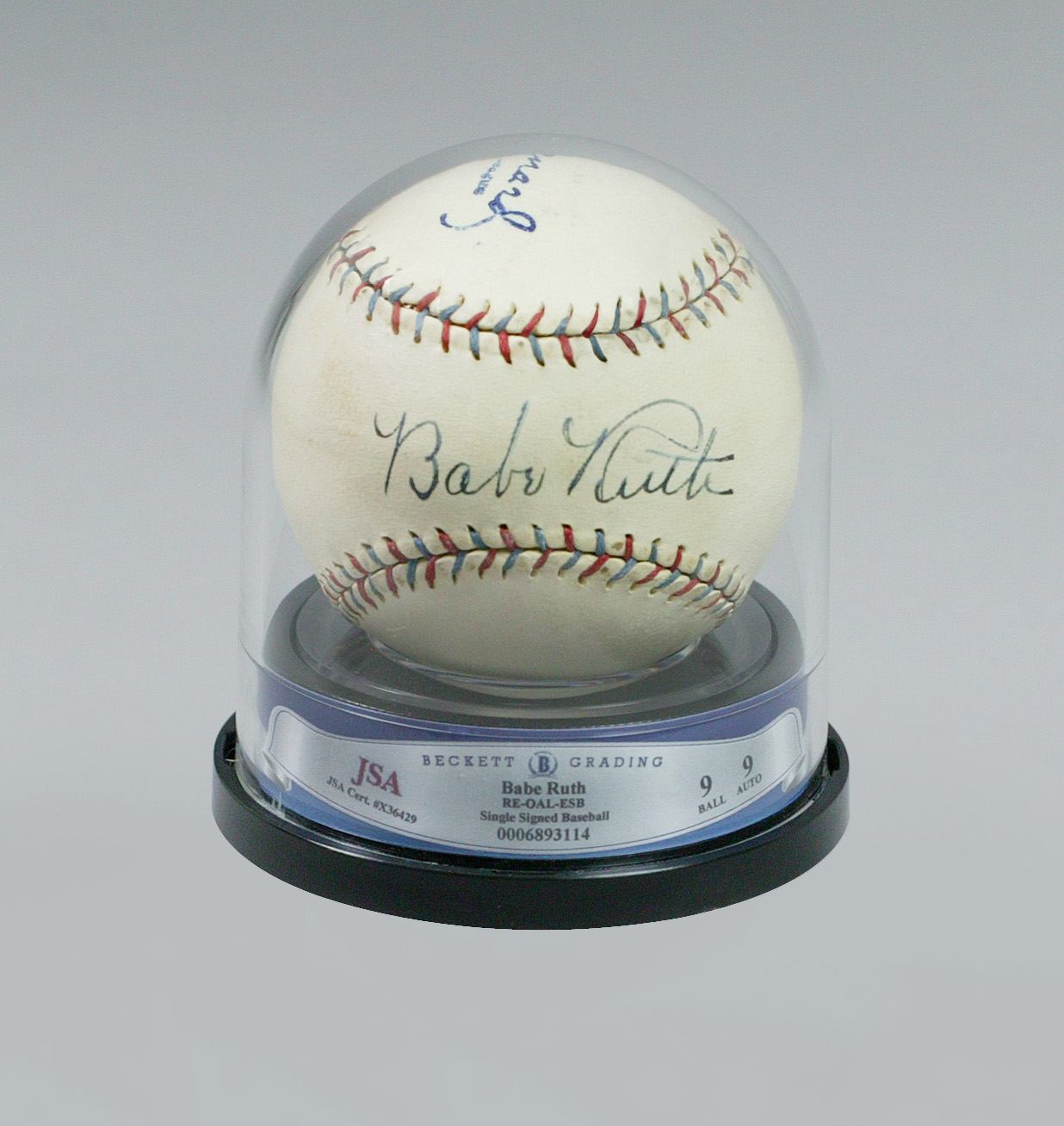 Beckett Grading and James Spence now autographed baseballs -