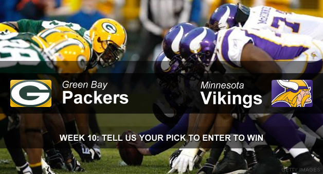 Week 10: Minnesota Vikings vs. Greenbay Packers